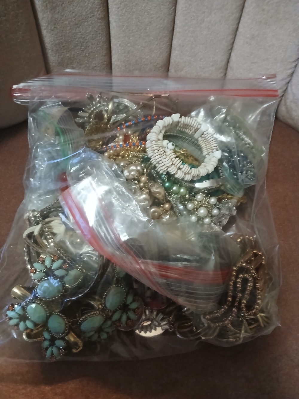 Mixed Fashion Jewelry Lot - Turquoise, White, Gold Tones